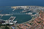 Luftaufnahme Ronne - Insel Bornholm - Hafenanlagen am Ufer des ...