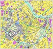 Mapa turístico detallada del centro de la ciudad de Viena | Viena ...