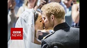 Royal wedding : Prince Harry and Meghan's first kiss - BBC News - YouTube