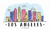 Baixar Vetor De Los Angeles EUA Skyline Design