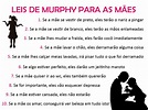 Blog da mamã Lu: Lei de Murphy para as Mães