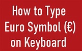 How to Insert (€) Euro Symbol on Keyboard - TechPlip