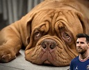 El dogo de Burdeos, el perro de Leo Messi | Fanmascotas