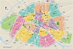 Paris, a cidade do mapa - mapa da Cidade de Paris (Île-de-France - França)