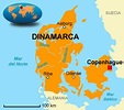 Mapa de Dinamarca - Mapa Físico, Geográfico, Político, turístico y ...