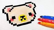 Pixel Art Hecho a mano - Cómo dibujar un osito | Dibujos en cuadricula ...