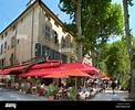 Restaurant on the Cours Mirabeau in the Old Town, Aix-en-Provence ...