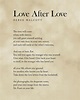 Love After Love - Derek Walcott Poem - Literature - Typography Print 3 ...