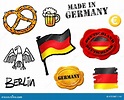Símbolos de Alemania stock de ilustración. Ilustración de europa - 4757887