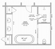 Free Editable Bathroom Floor Plan Examples & Templates | EdrawMax