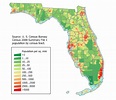 Population Density Map Of Florida - Map