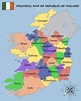 Mapa político de la República de Irlanda Foto de archivo - 39759054 ...