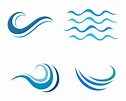 Water wave icon vector 586603 Vector Art at Vecteezy