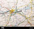 Map of Dijon Stock Photo - Alamy