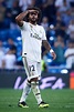 Marcelo Vieira of Real Madrid reacts after winning the Group G match ...
