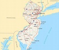 Usa State Map New Jersey - Map of world