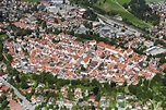 Schongau von oben - Altstadtbereich und Innenstadtzentrum in Schongau ...