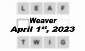 Today’s ‘Weaver’ Answer: April 1st 2023 Hints and Solution - Fortnite ...