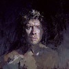Artodyssey: Paul Abbott | Paul abbott, Portrait painting, Purple art