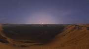 360˚ View: Sunrise on Mars in Domoni Crater - YouTube