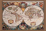朗 Mapa del Mundo siglo XVII Póster, Lámina | Compra en EuroPosters.es