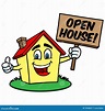 Open House Cartoon stock vector. Illustration of real - 72948627