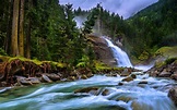 Krimml Waterfalls In Salzburg National Park Hohe Tauern Austria ...