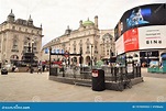 Piccadilly Circus Daytime View, Londres, Reino Unido Foto de archivo ...