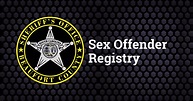 Sex Offender Registry • Beaufort County Sheriff's Office