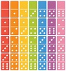 Colourful domino set element 607942 Vector Art at Vecteezy