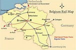 Belgium Cities and Rail Map | Mapping Europe