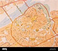 Mapa callejero de la ciudad española de Badajoz Fotografía de stock - Alamy