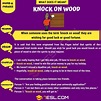 "Knock on Wood" | Do You Know What this Popular Term Means? • 7ESL