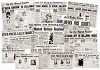 The Great Depression: Newspaper headlines from the stock market crash ...