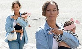 Leona Lewis lovingly cradles her baby daughter Carmel Allegra while ...
