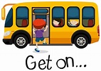 Wordcard for get on with boy getting on schoolbus 303927 Vector Art at ...