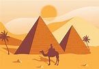 Egypt Pyramids Vector Design 207558 Vector Art at Vecteezy