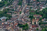 Emmendingen aus der Vogelperspektive: Stadtzentrum im Innenstadtbereich ...