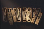 The miniature coffins of Arthur's seat, discovered in 1834, exposed in ...