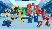 Optimus Prime y los Transformers Rescue Bots en Español - YouTube