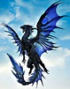 Artist: G.River | Blauer drache, Drachen, Drachen bilder