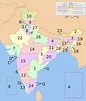 India States Numbered - MapSof.net