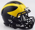 Michigan Wolverines Matte Finsih Riddell Speed Mini Football Helmet New ...