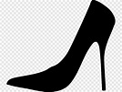 Black high heel shoe illustration, Shoe High-heeled footwear Stiletto ...