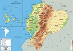 Ecuador Map (Physical) - Worldometer