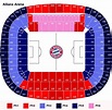 Allianz arena-map - Karte der allianz-arena (Bayern - Deutschland)