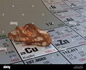 Kupfer im Periodensystem der Elemente Stockfotografie - Alamy