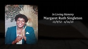 Margaret Ruth Singleton - Tribute Video