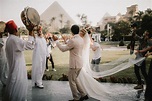 Egypt Wedding with Bright Flowers and Laudae Bridal Gown - Rock My Wedding