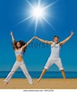 Honeymoon Heat Together Jumping Stock Photo 96922226 | Shutterstock
